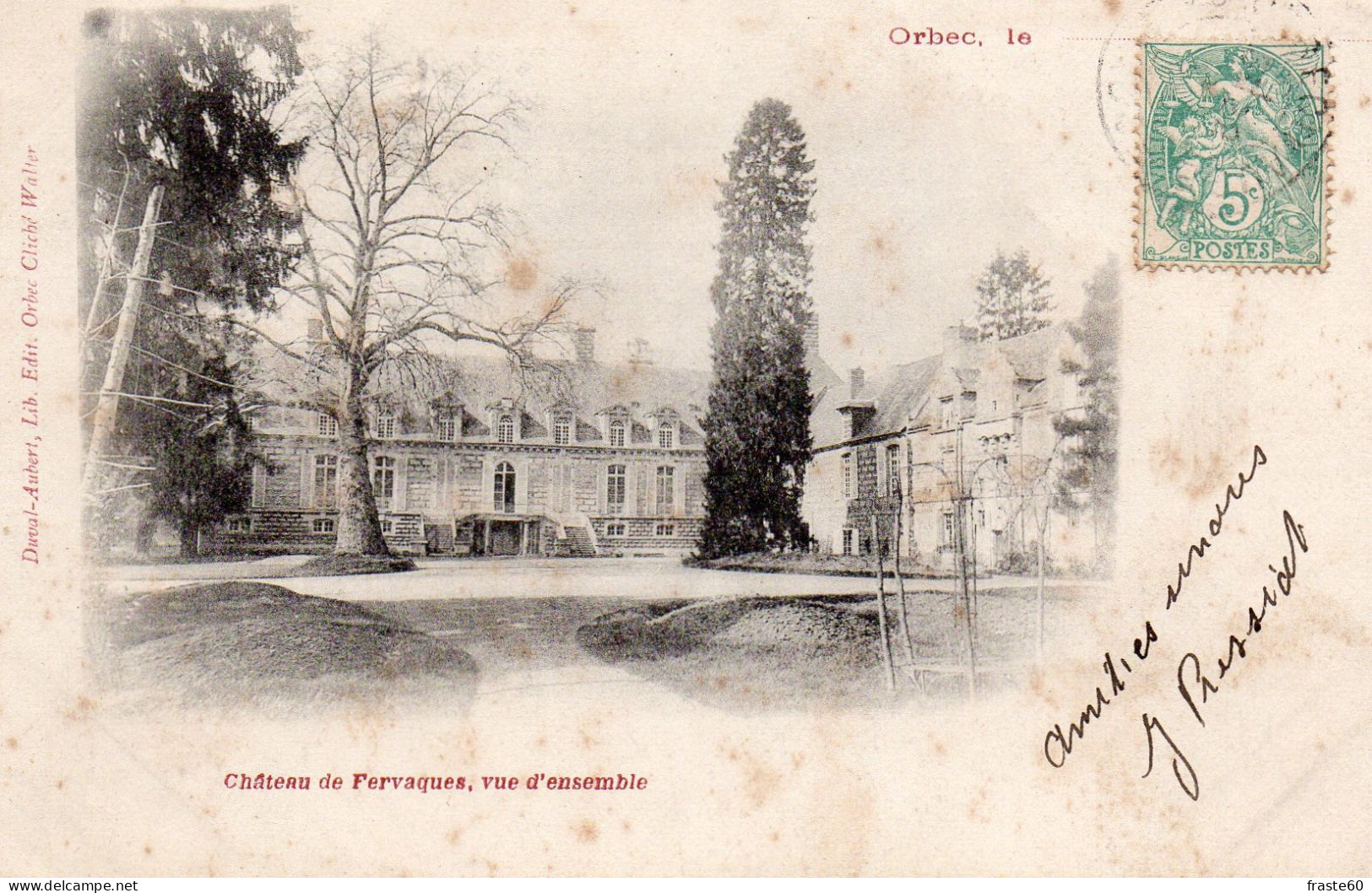 Orbec - Château De Fervaques , Vue D' Ensemble - Orbec