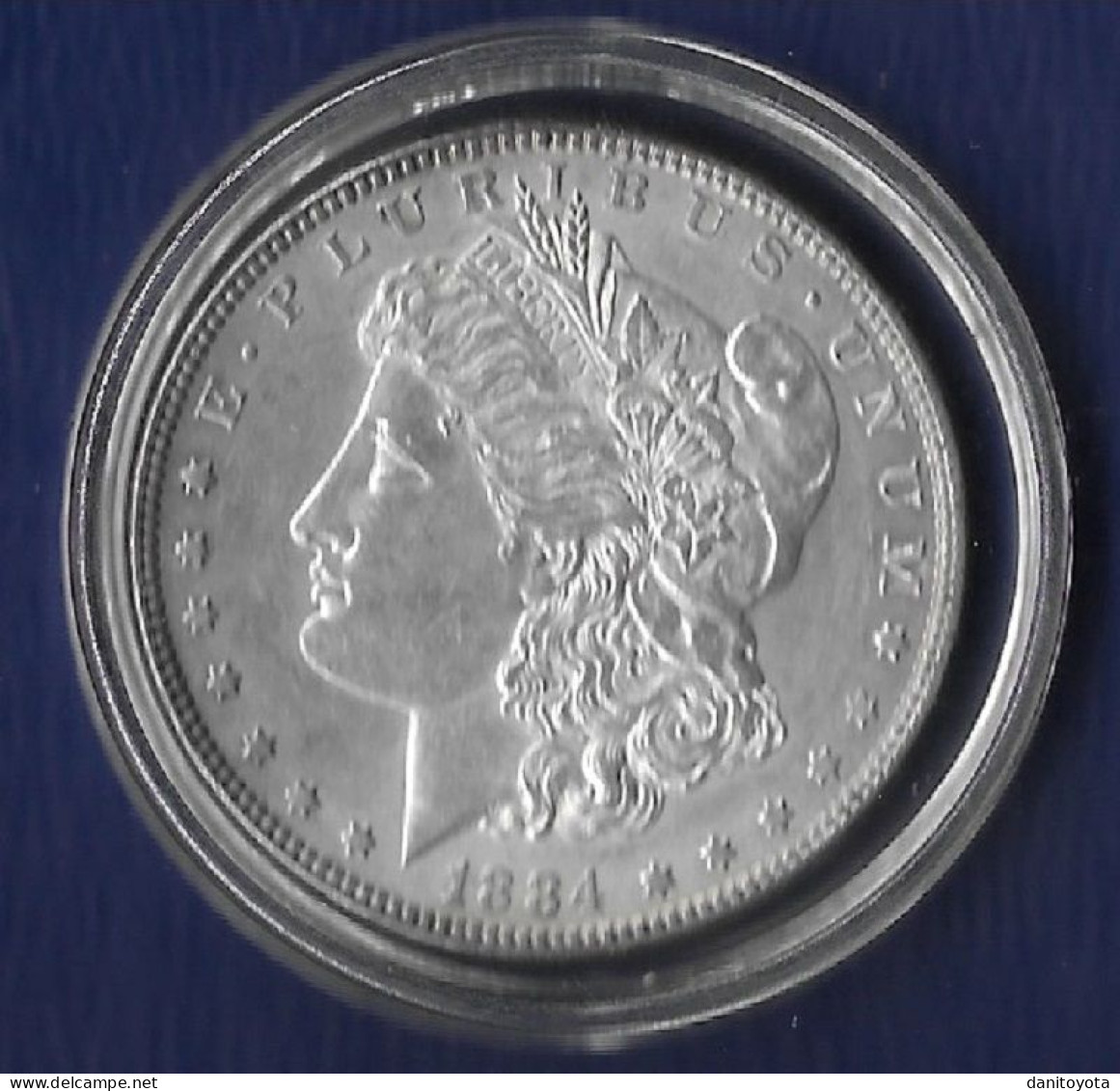 EE.UU AÑO 1884 1 DOLLAR PLATA " MORGAN" PESO 26,8 GR - 1878-1921: Morgan