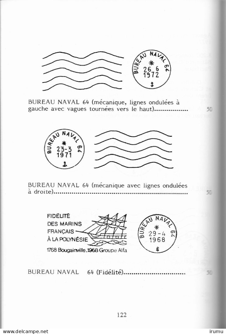 Catalogue Des Oblitérations : Possessions Du Pacifique (Venot 1989) (SN 2721) - Colonies And Offices Abroad