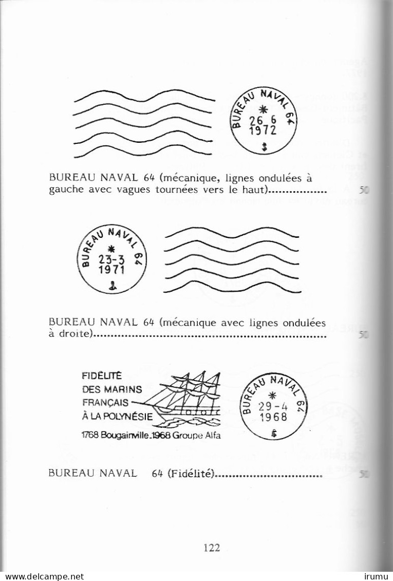 Catalogue Des Oblitérations : Possessions Du Pacifique (Venot 1989) (SN 2721) - Kolonies En Buitenlandse Kantoren