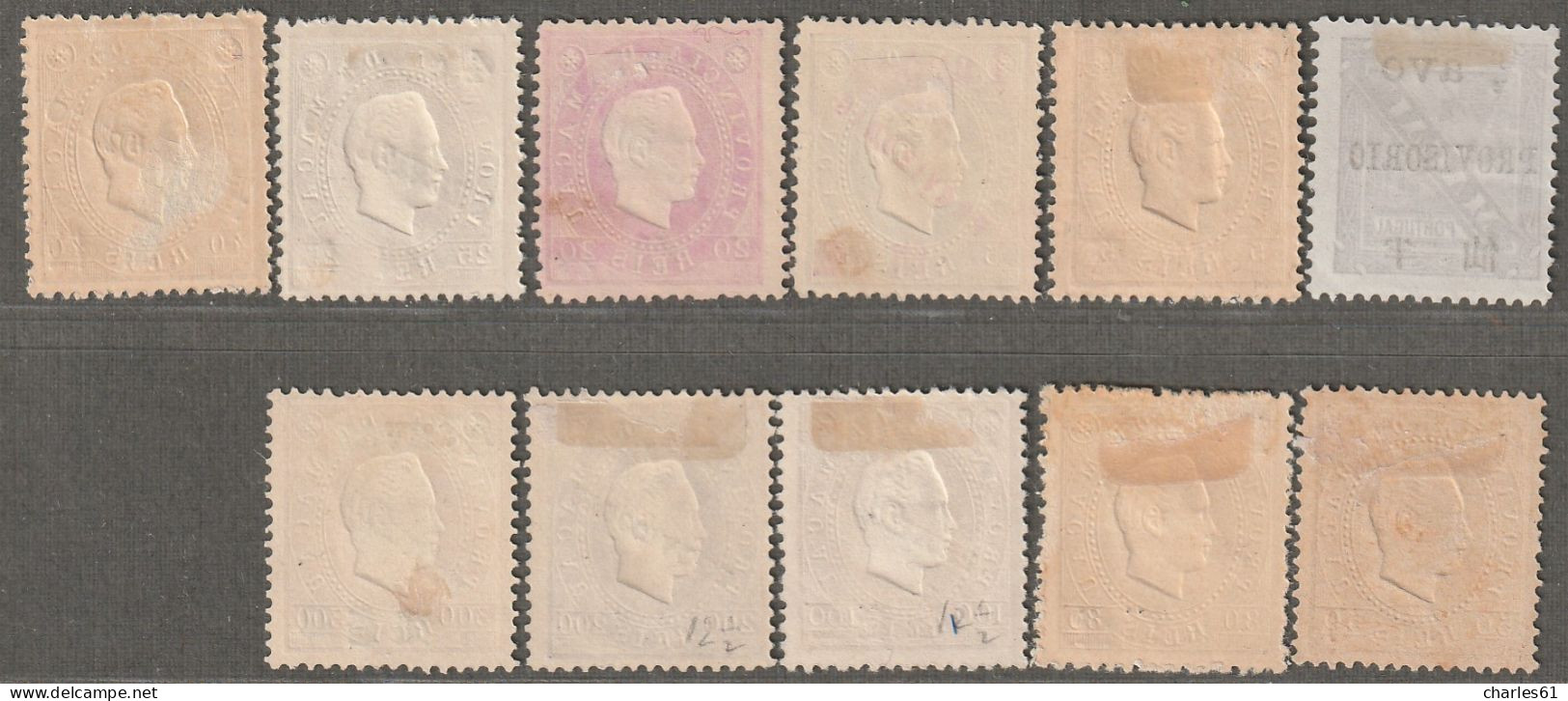 MACAO - N°59/68 Nsg (1894) Surchargés : PROVISORIO - Unused Stamps