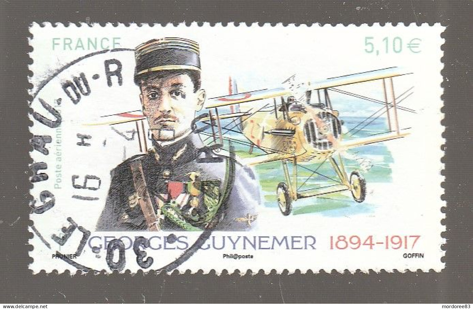 FRANCE 2017 GEORGES GUYNEMER OBLITERE A DATE PA 81 - 1960-.... Gebraucht