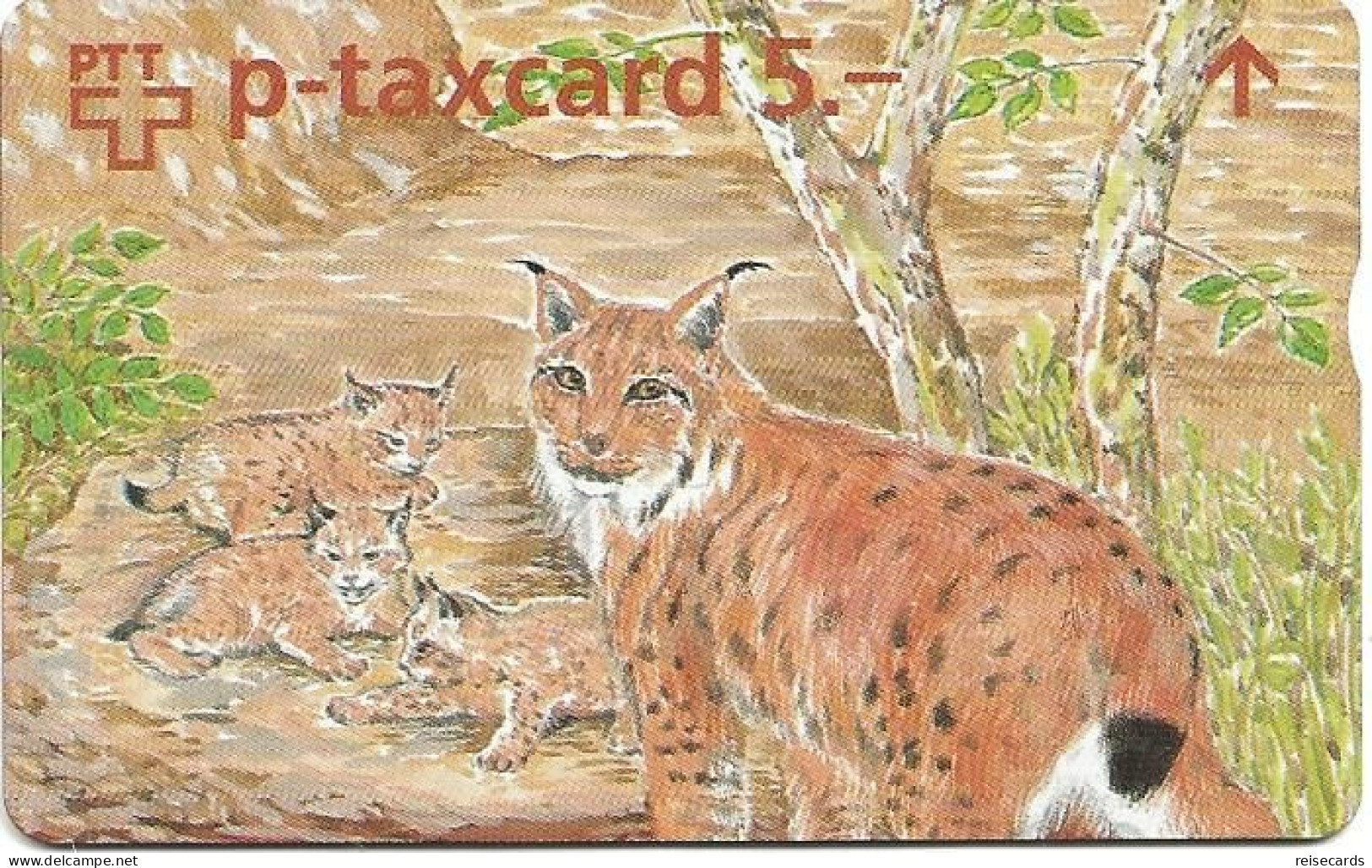 Switzerland: PTT-p KF 9B 503L Wildpark Langenberg. Luchs - Switzerland