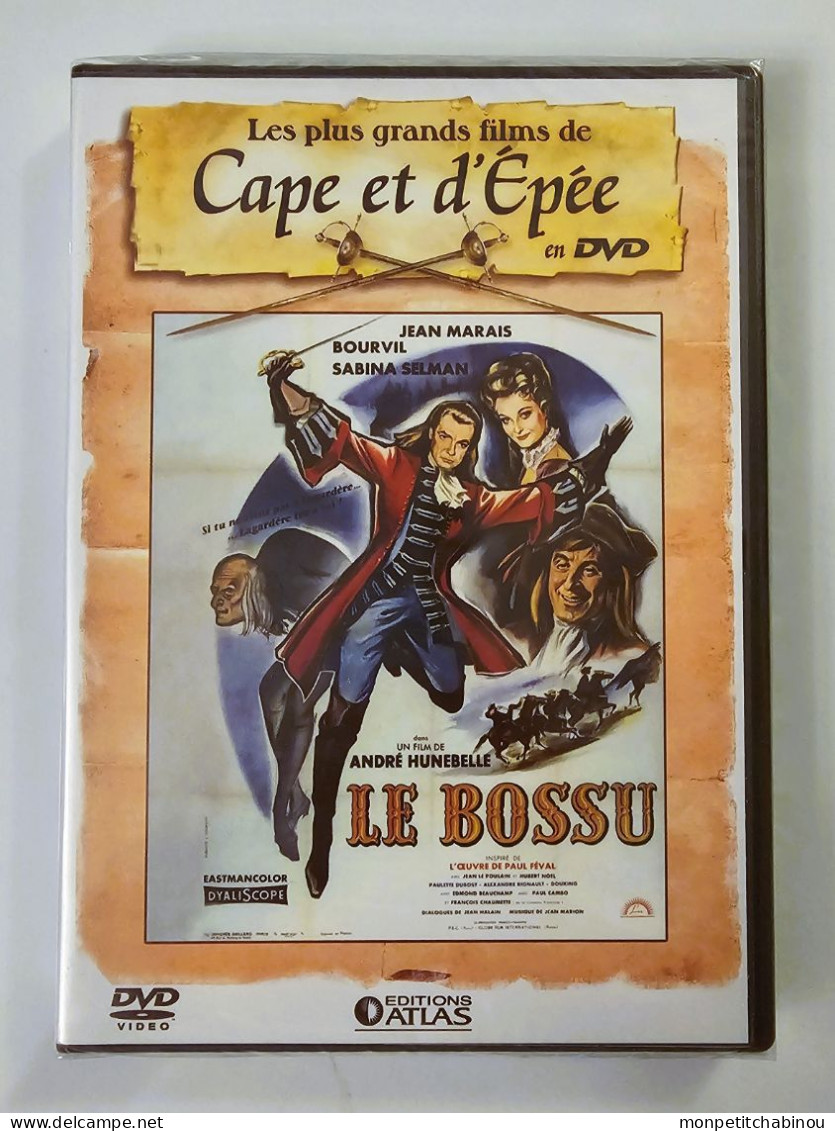 DVD LE BOSSU Avec Jean Marais (NEUF) - Action, Aventure