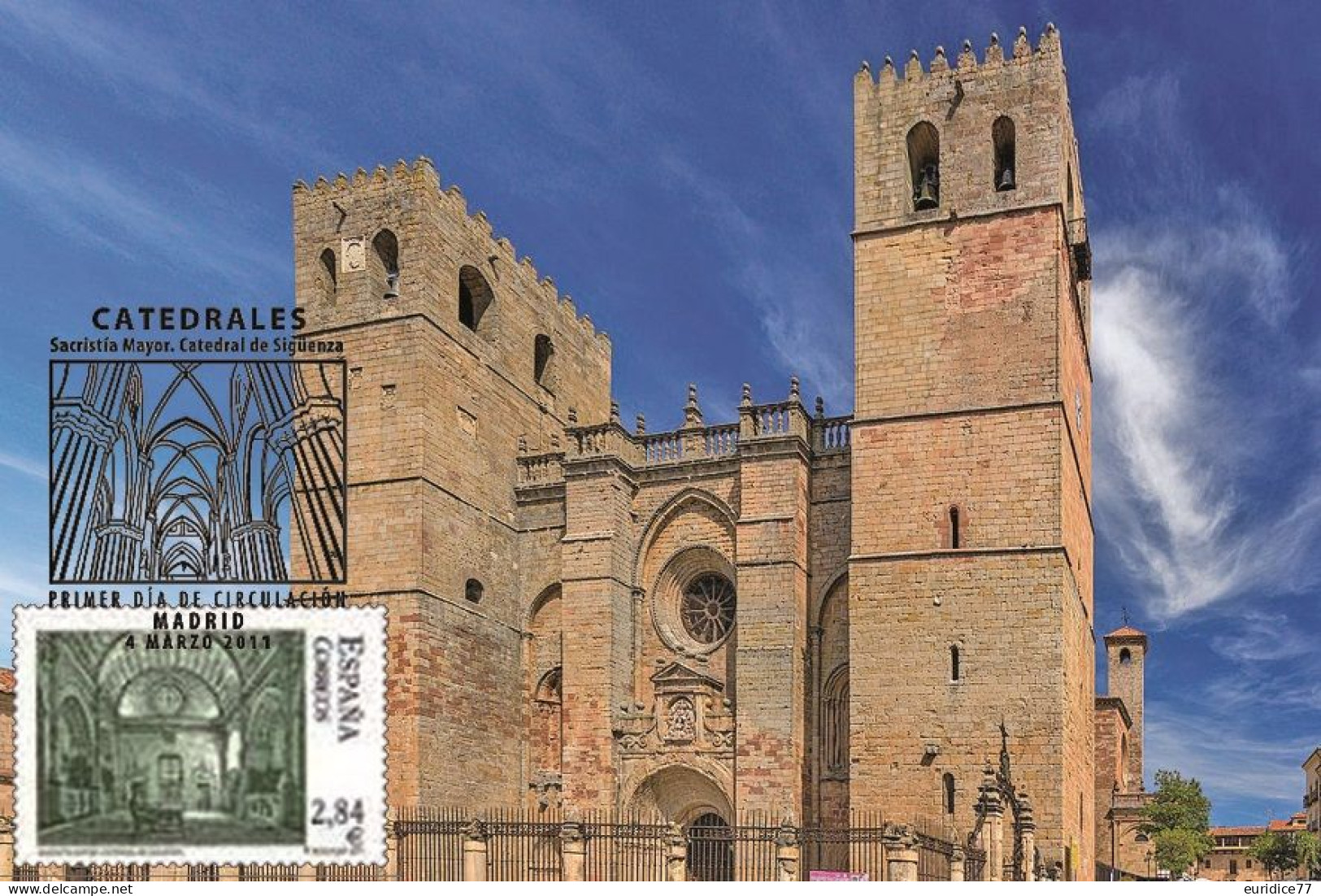 Spain 2011 - Catedral De Siguenza Carte Maximum - Iglesias Y Catedrales