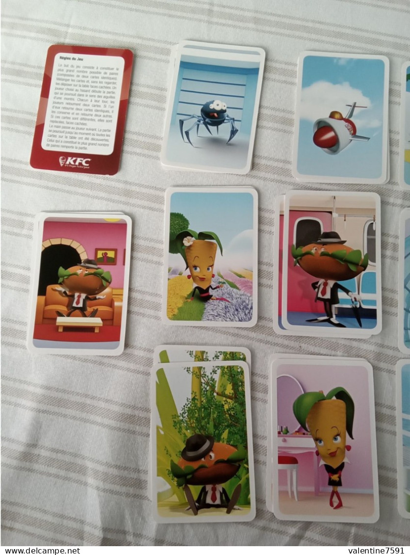 Jeu  De Cartes MEMORY    "  K F C  "   Neuf -   Net  3 - Speelkaarten