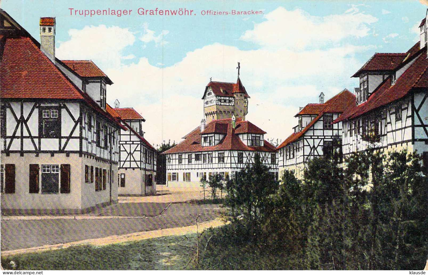 Truppenlager - Grafenwöhr,Offiziersbaracken Gel.1915 - Grafenwoehr