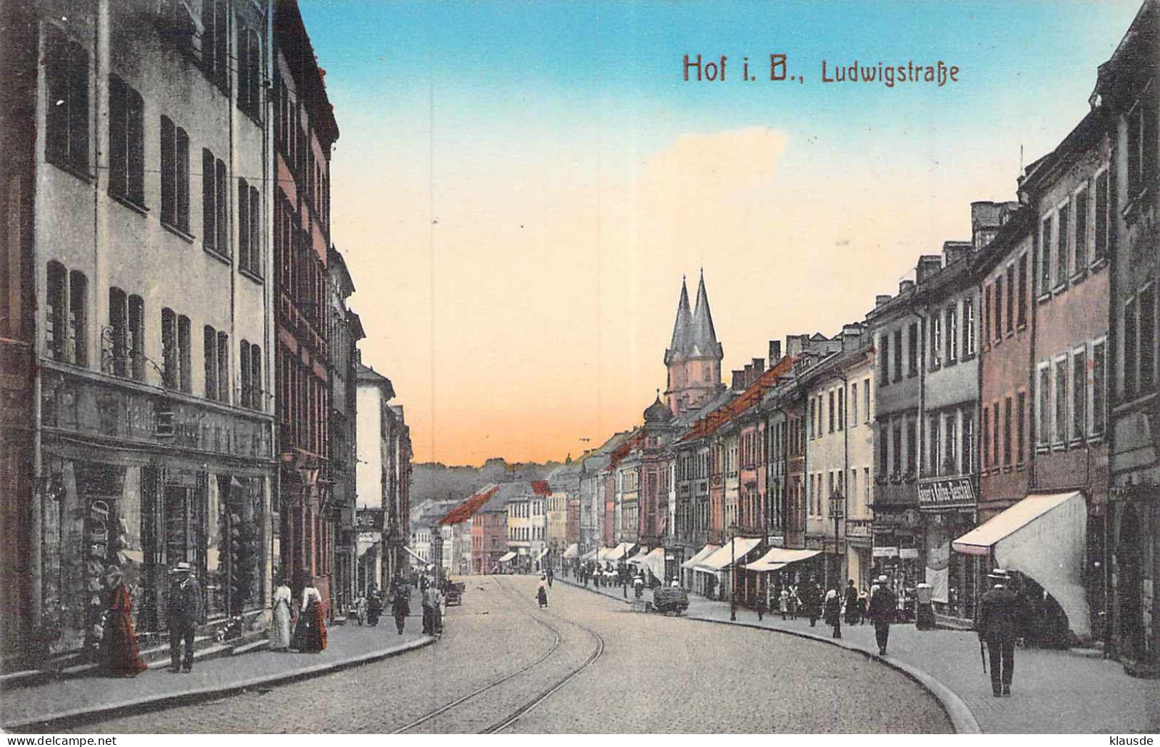 Hof I.B. - Ludwigstrasse Gel.1914 AKS - Hof