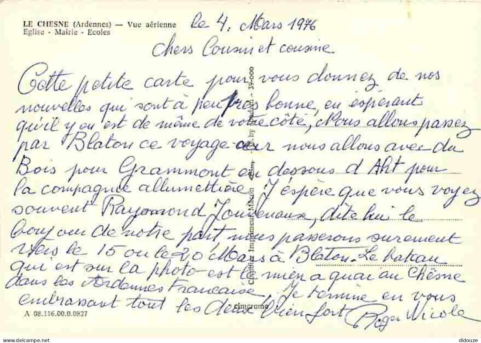 08 - Le Chesne - Vue Générale Aérienne - Eglise - Mairie - Ecoles - CPM - Voir Scans Recto-Verso - Le Chesne