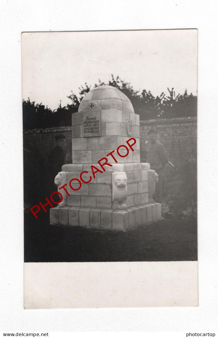 CP NON SITUEE-MONUMENT-CIMETIERE-2x CARTES PHOTOS Allemandes-GUERRE 14-18-1 WK-Militaria- - Cimetières Militaires