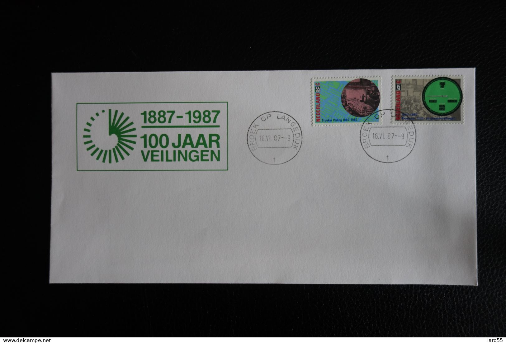 100 Jaar Veiling Broek Op Langendijk 1987 - FDC