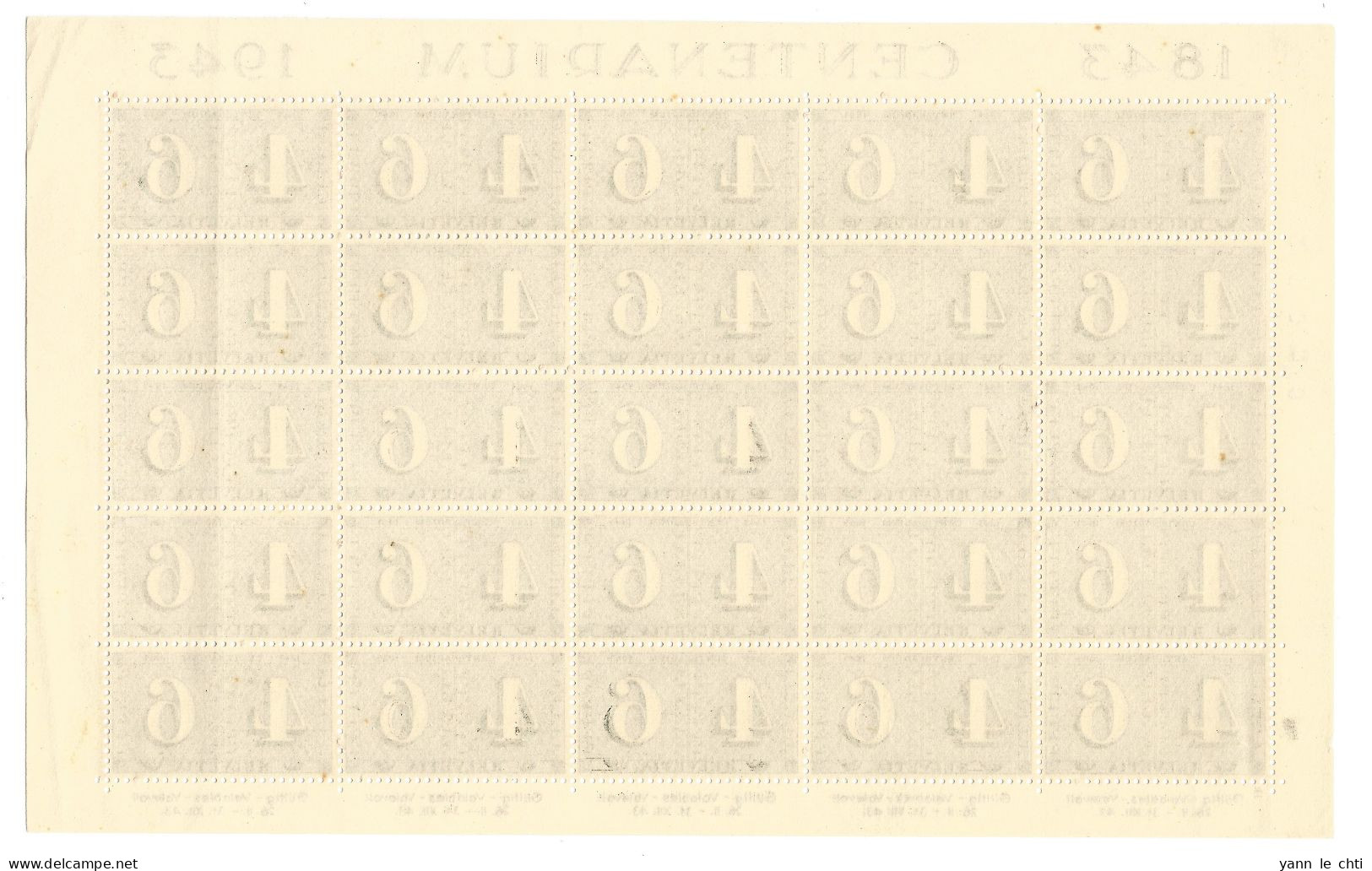 Suisse Helvetia Schweiz 1843 1943 Timbres Block  Bloc Centenarium   Postfrisch Neufs ** - Ongebruikt