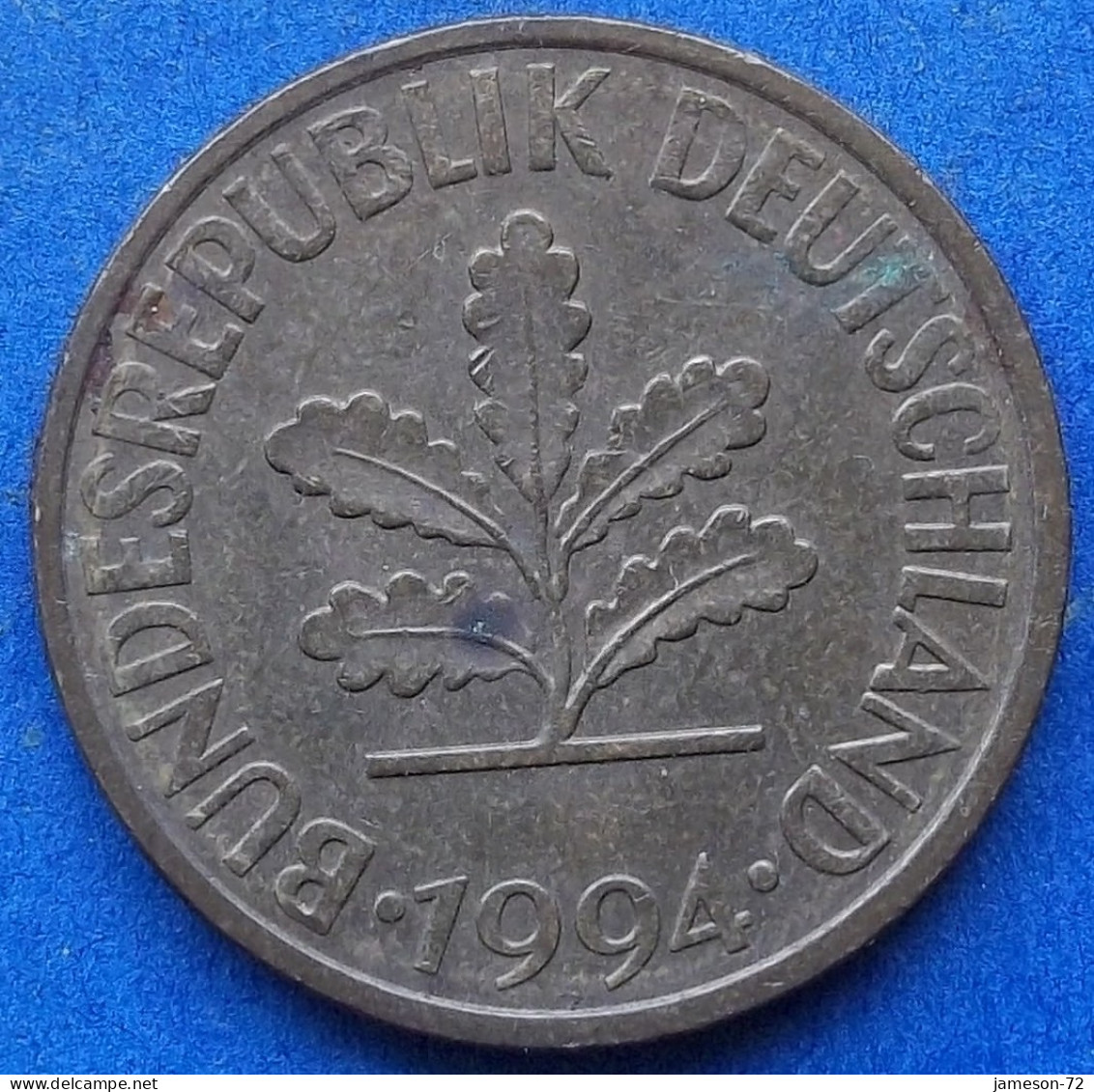 GERMANY - 10 Pfennig 1994 D KM# 108 Federal Republic Mark Coinage (1946-2002) - Edelweiss Coins - 10 Pfennig