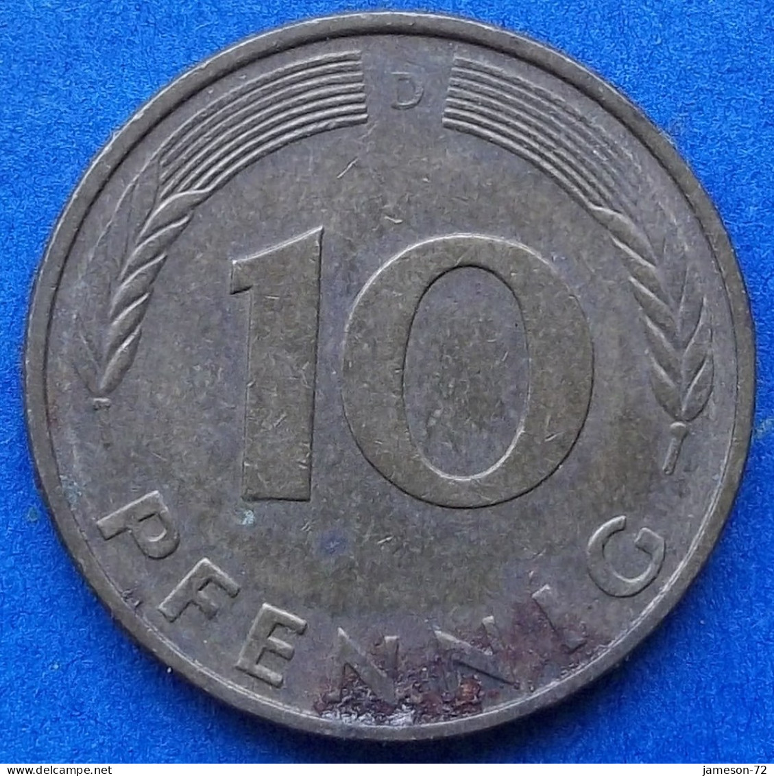 GERMANY - 10 Pfennig 1994 D KM# 108 Federal Republic Mark Coinage (1946-2002) - Edelweiss Coins - 10 Pfennig