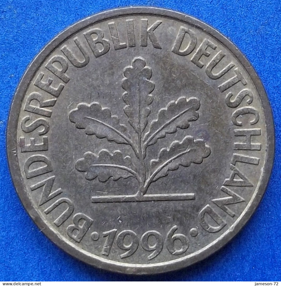 GERMANY - 10 Pfennig 1996 D KM# 108 Federal Republic Mark Coinage (1946-2002) - Edelweiss Coins - 10 Pfennig