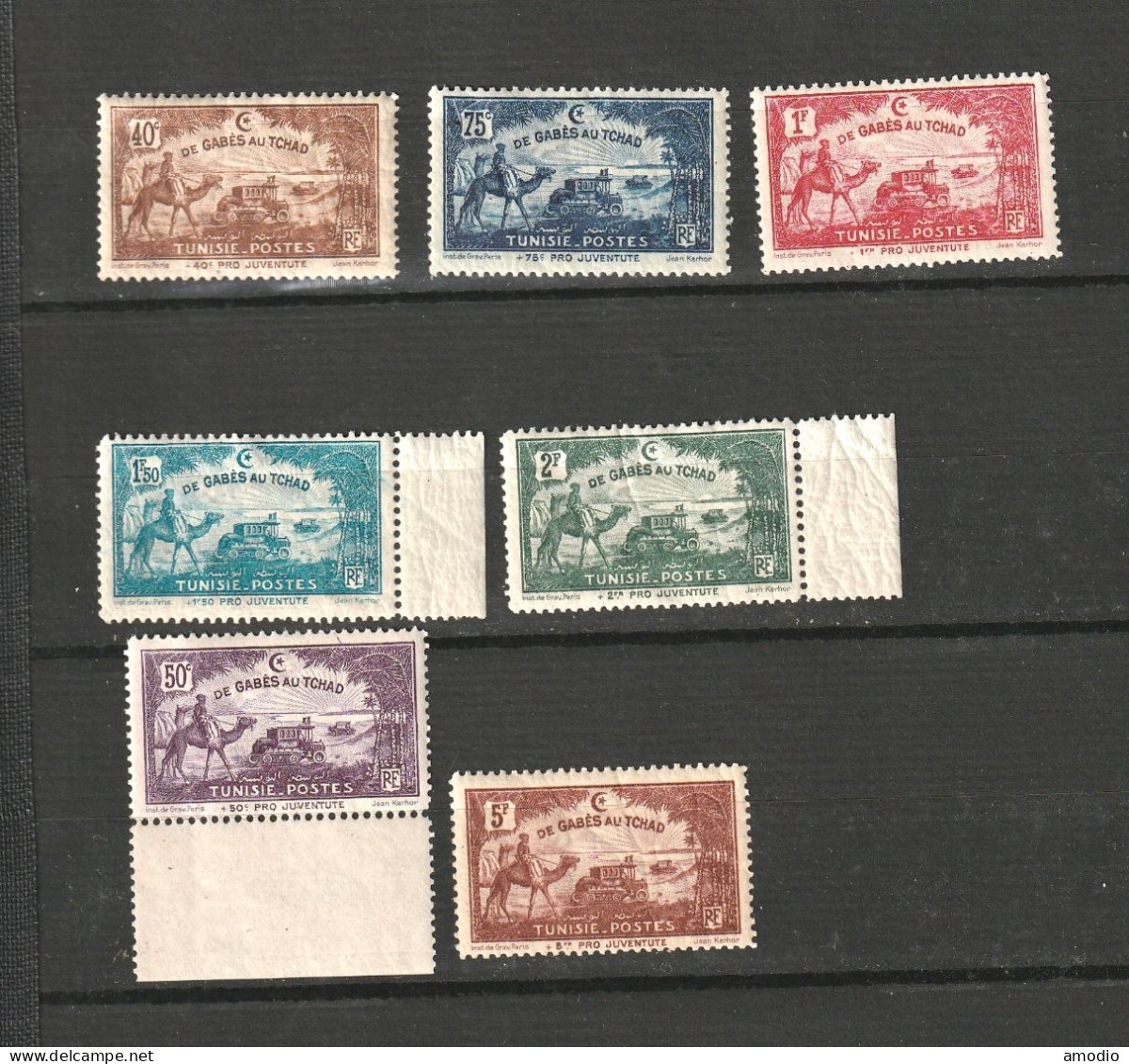 Tunisie YT 147/153 De Gabès Au Tchad N** - Unused Stamps