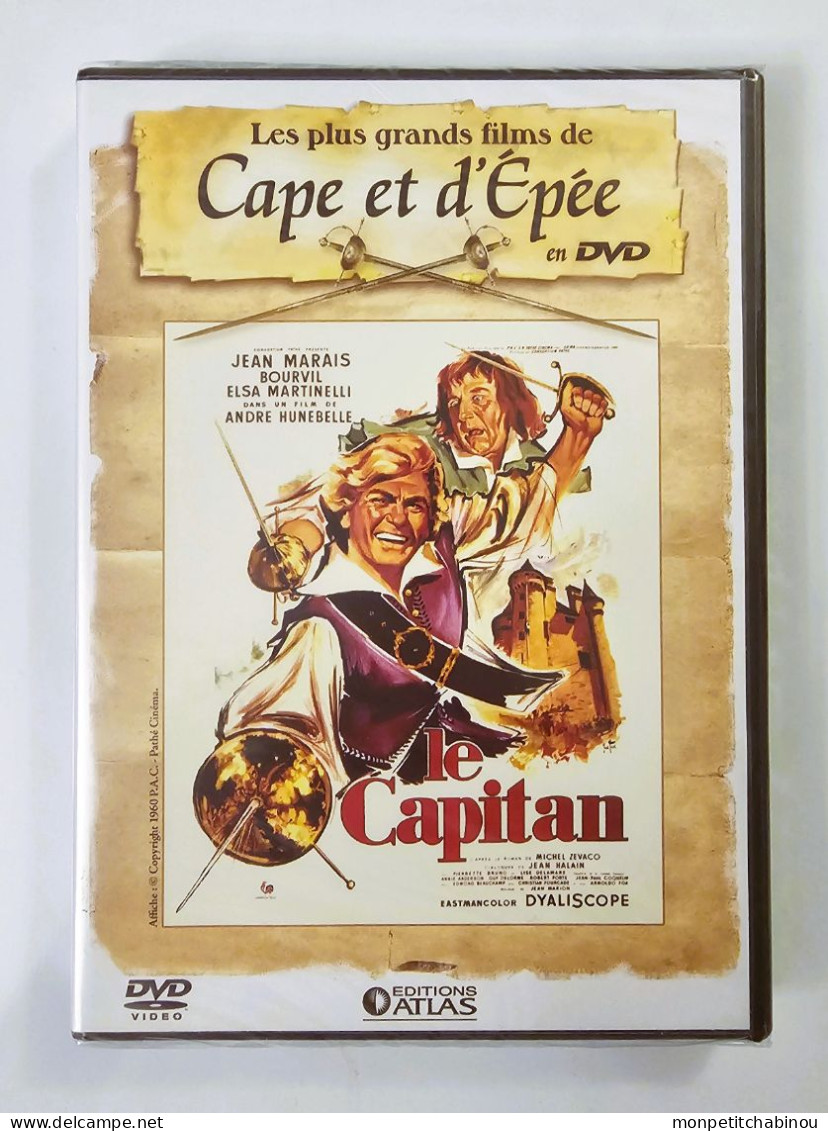 DVD LE CAPITAN Avec Jean Marais (NEUF) - Action, Aventure