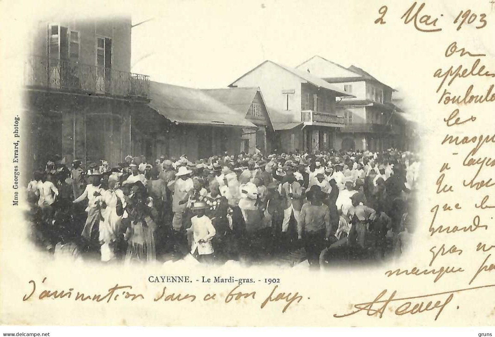 Cayenne Le Mardi Gras 1902, Rare - Cayenne