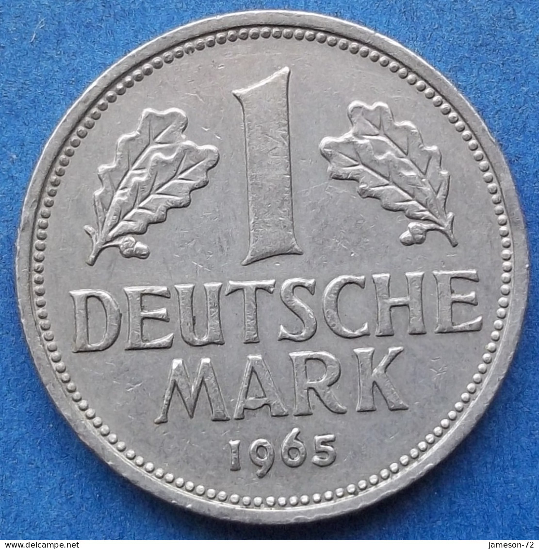 GERMANY - 1 Mark 1965 D KM# 110 Federal Republic Mark Coinage (1946-2002) - Edelweiss Coins - 1 Mark