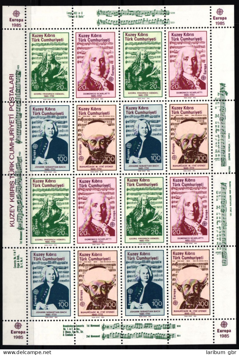 Türk. Zypern 166-169 Postfrisch Als ZD-Bogen #JI449 - Used Stamps