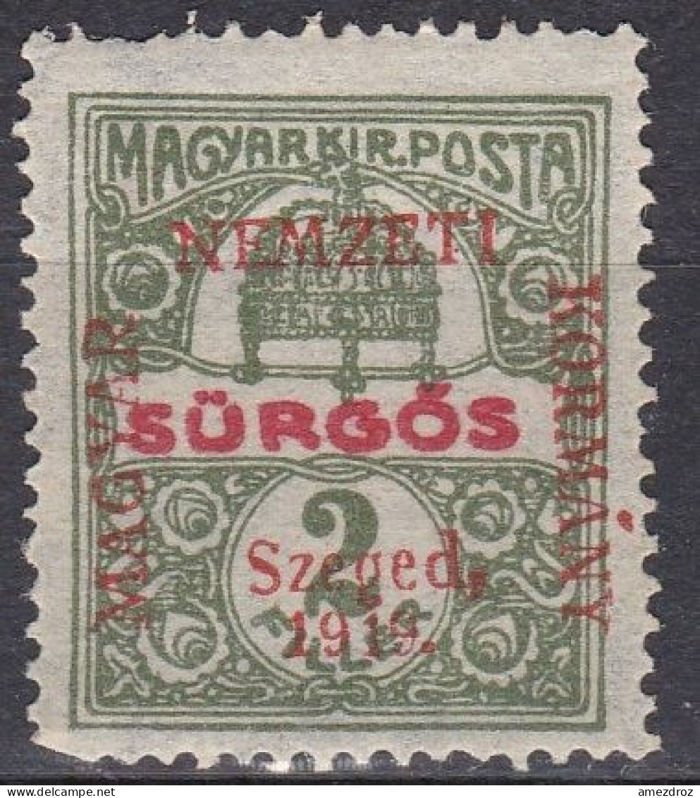 Hongrie Szeged 1919 Mi 2 NMH **  (A8) - Szeged
