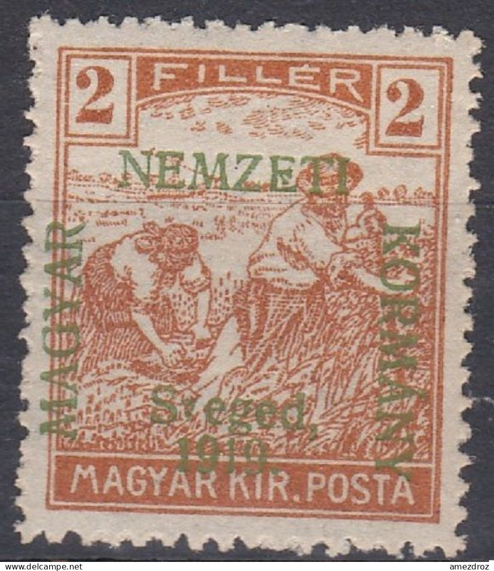 Hongrie Szeged 1919 Mi 6  MH * Moissonneurs  (A10) - Szeged