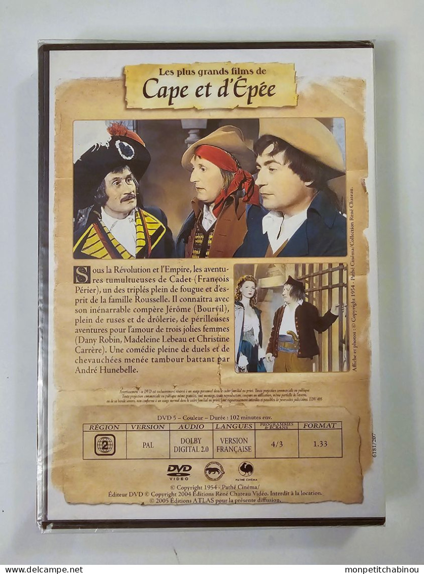 DVD CADET ROUSSELLE Avec François PÉRIER (NEUF) - Acción, Aventura