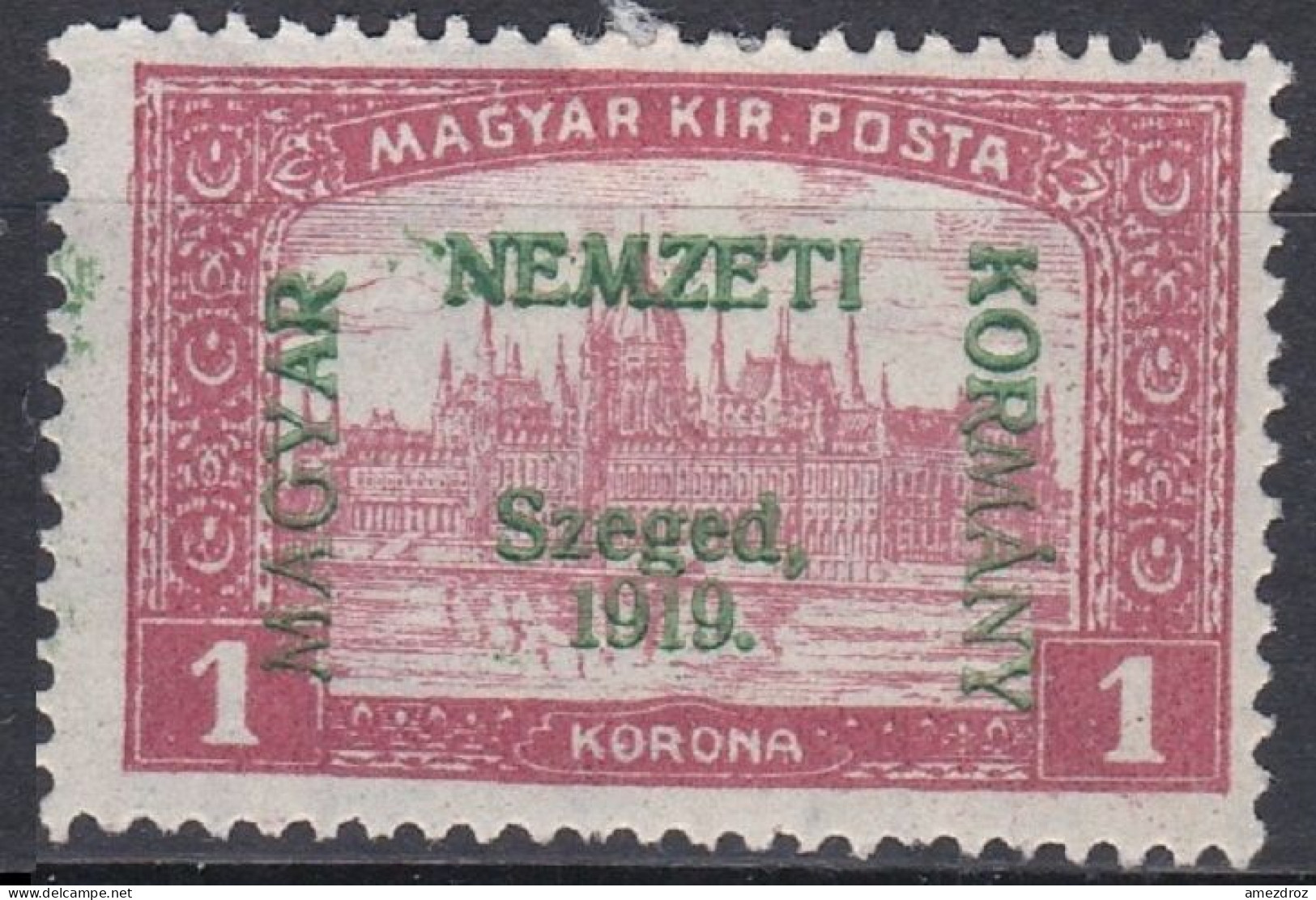 Hongrie Szeged 1919 Mi 16 MH * Palais Du Parlement  (A8) - Szeged