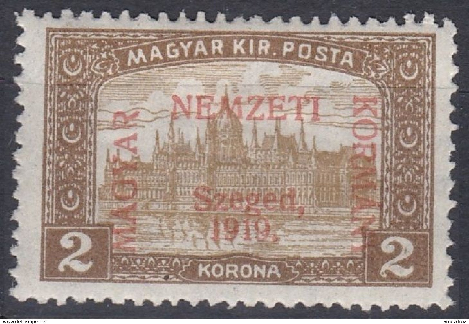 Hongrie Szeged 1919 Mi 17 MH * Palais Du Parlement  (A8) - Szeged