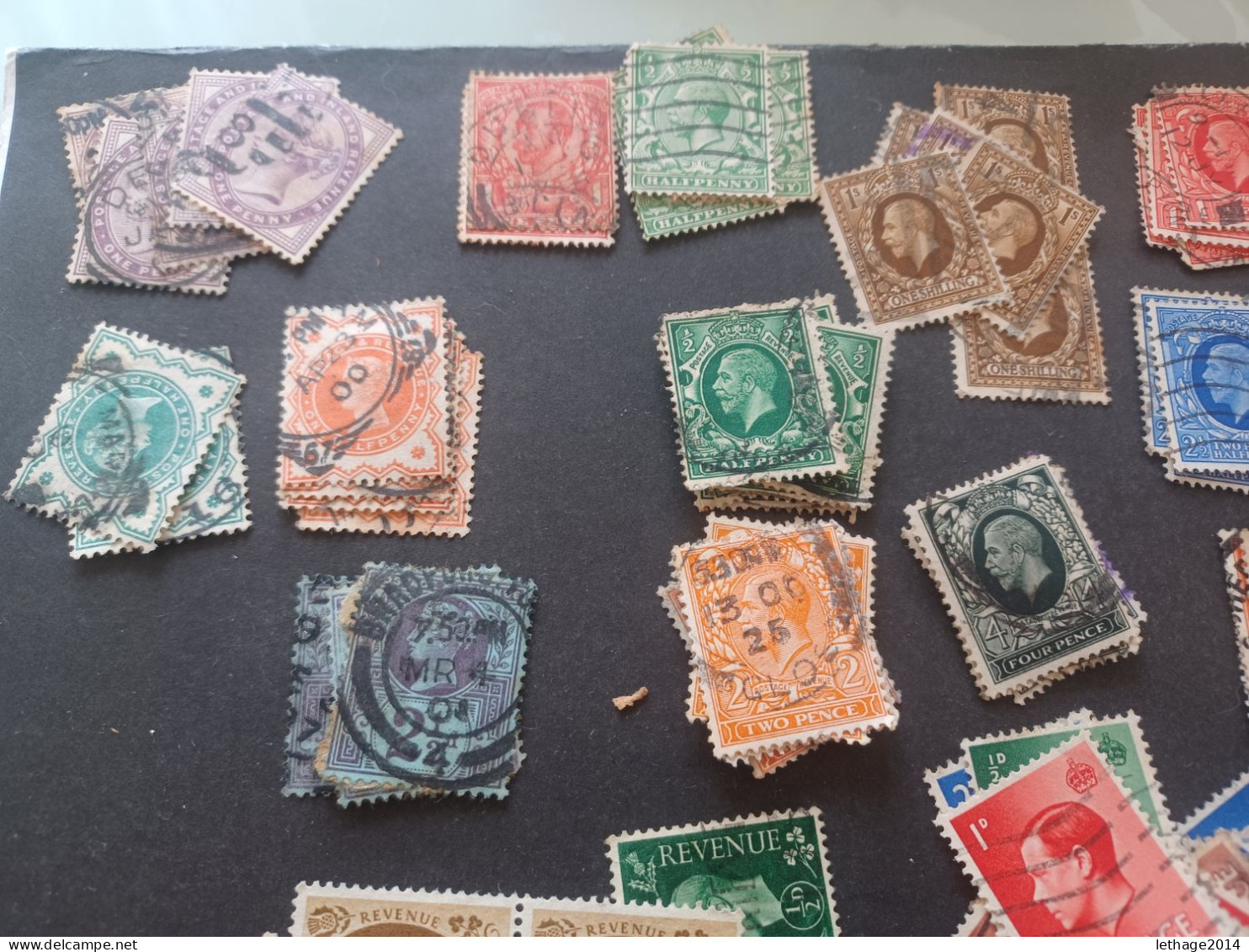 GRAN BRETAGNA 1880 VICTORIA GEORGE V EDOARDO...16 SCANNERS + MANY FRAGMANT PERFIN OBLITERE STOCK LOT MIX  --- GIULY - Used Stamps