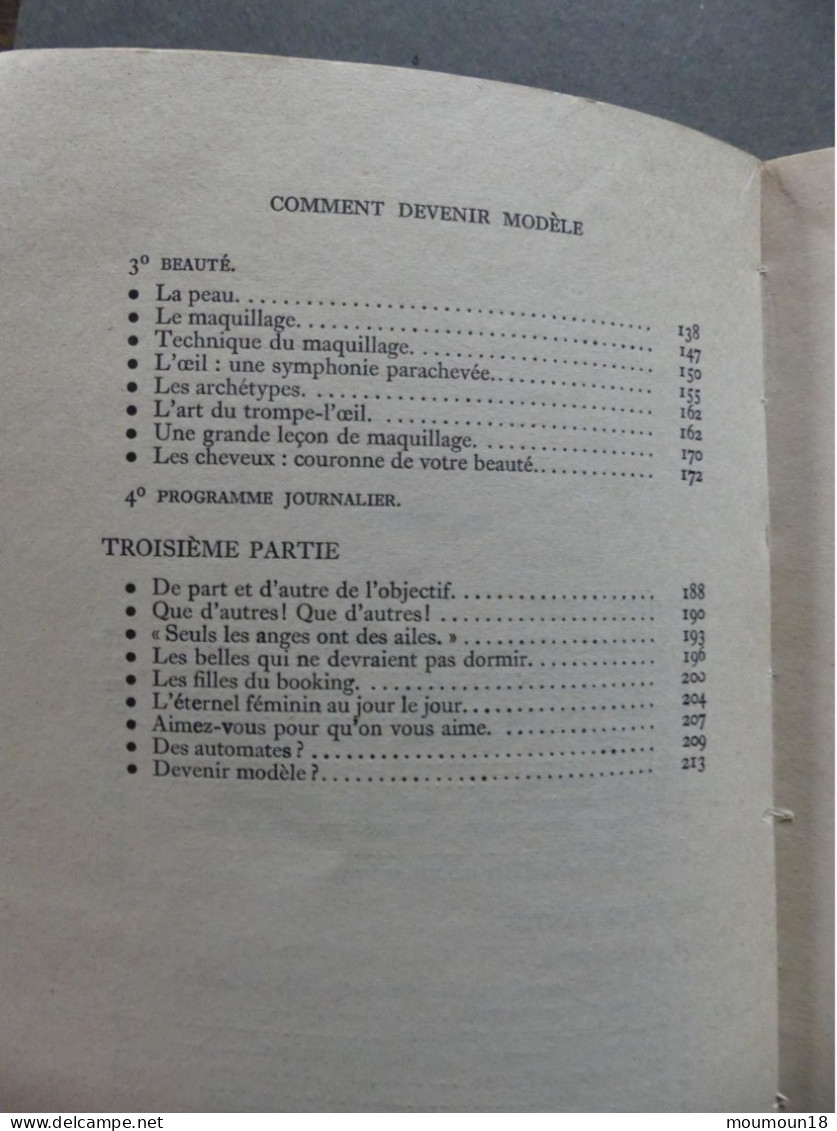 Comment devenir modèle ou comment être belle et le rester Catherine Harlé 1970