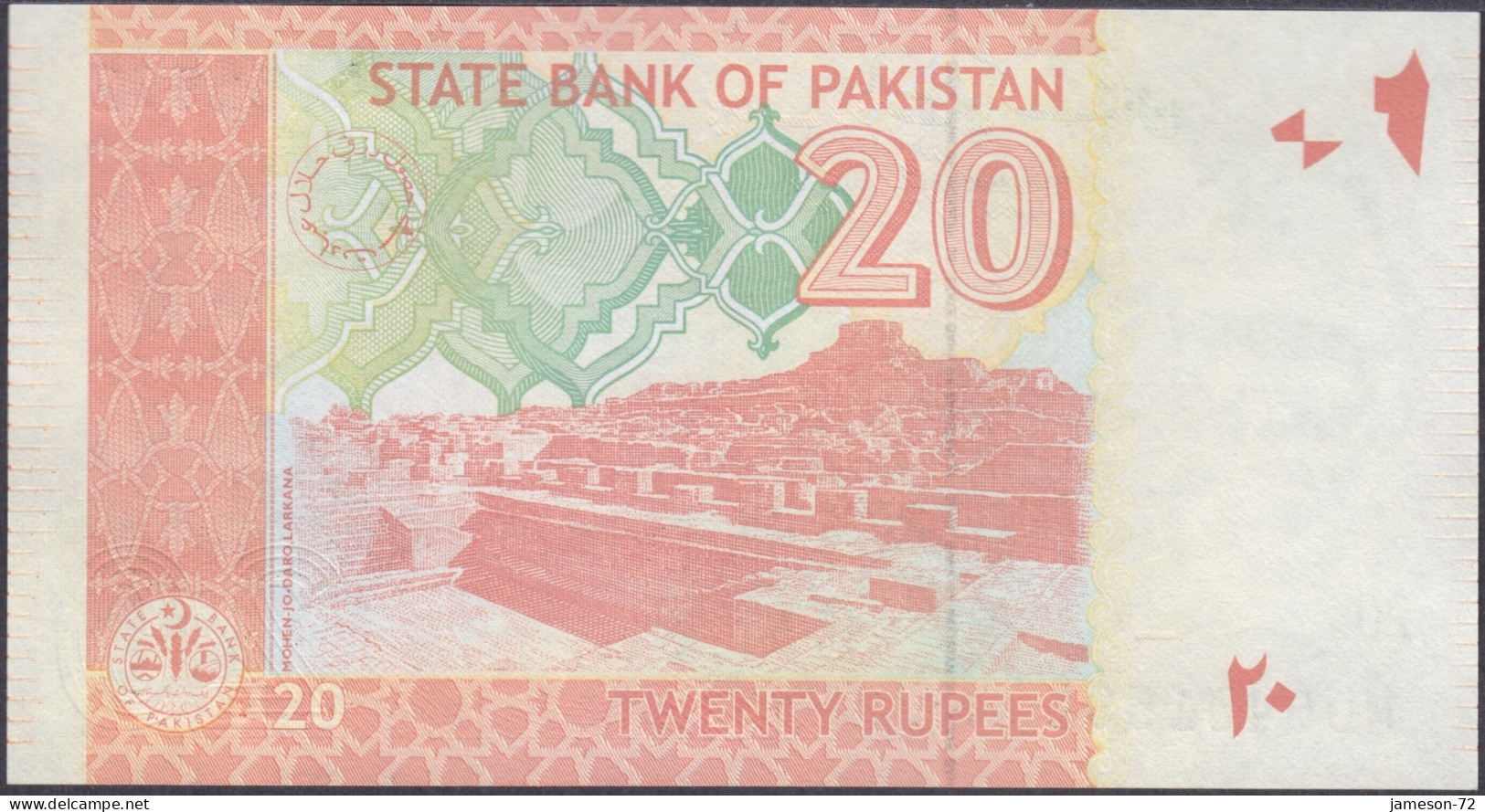 PAKISTAN - 20 Rupees 2022 P# 55 Asia Banknote - Edelweiss Coins - Pakistan