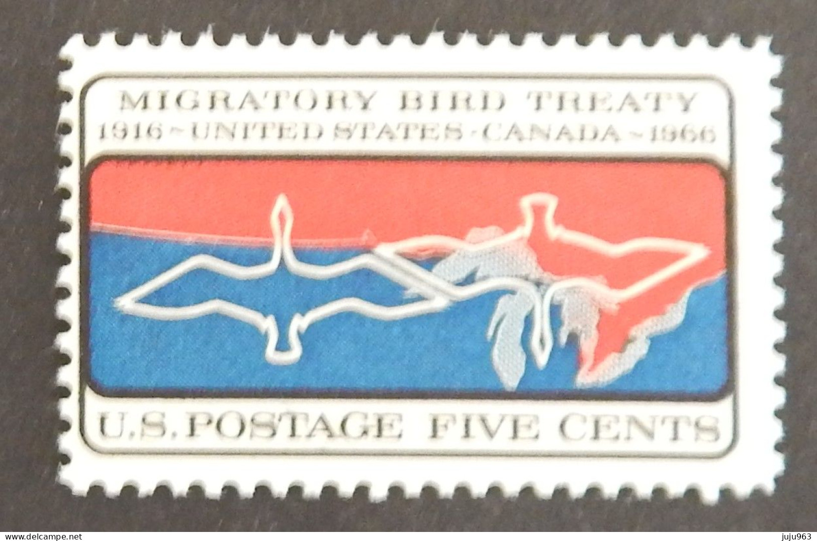 USA YT 800 NEUF**MNH "MIGRATIONS D OISEAUX" ANNÉE 1966 - Unused Stamps