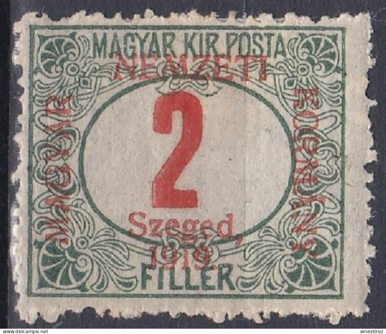 Hongrie Szeged Taxe 1919 Mi 1 MH *  (A8) - Szeged