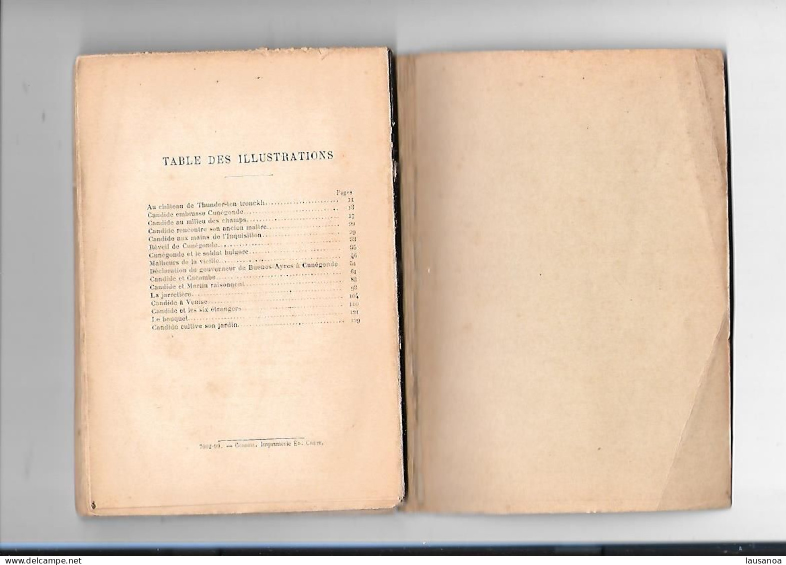 CANDIDE de VOLTAIRE -  années 1899 - Editions Charavays et Martin