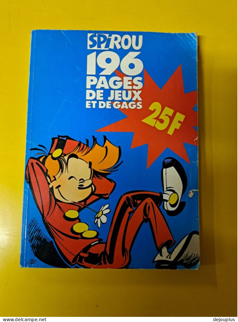 BD  SPIROU  196 PAGES  DE  JEUX - Spirou Et Fantasio