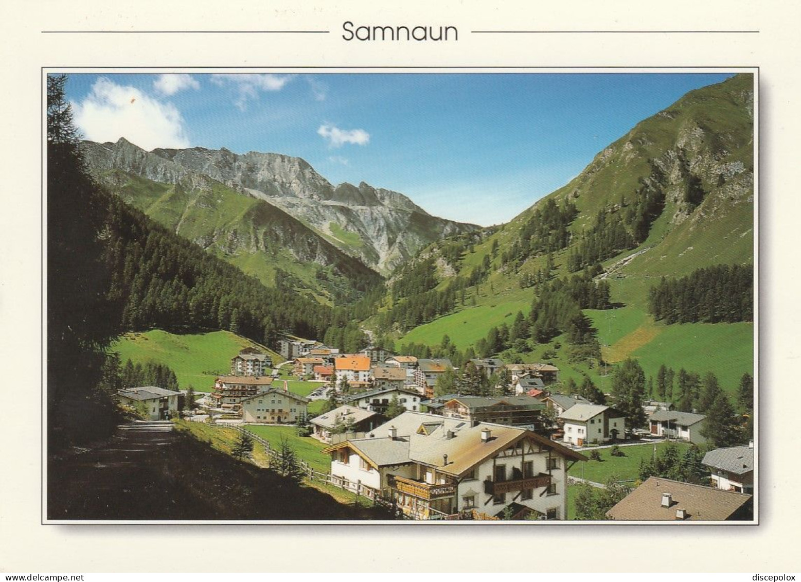 U5730 Samnaun Dorf Mit Piz Rots / Non Viaggiata - Samnaun