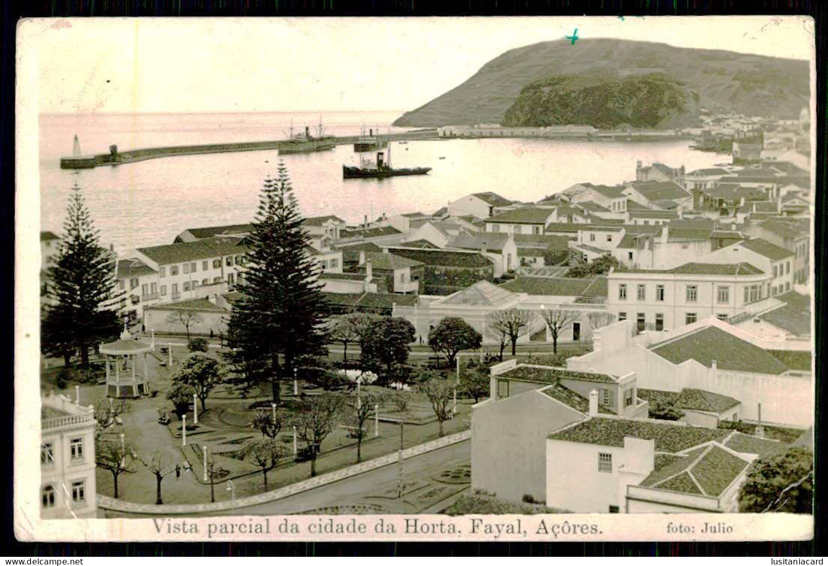 FAIAL - HORTA - Vista Parcial Da Cidade Da Horta.Fayal, Açôres.(Ed. Ferrania - Foto: Julio) Carte Postale - Açores