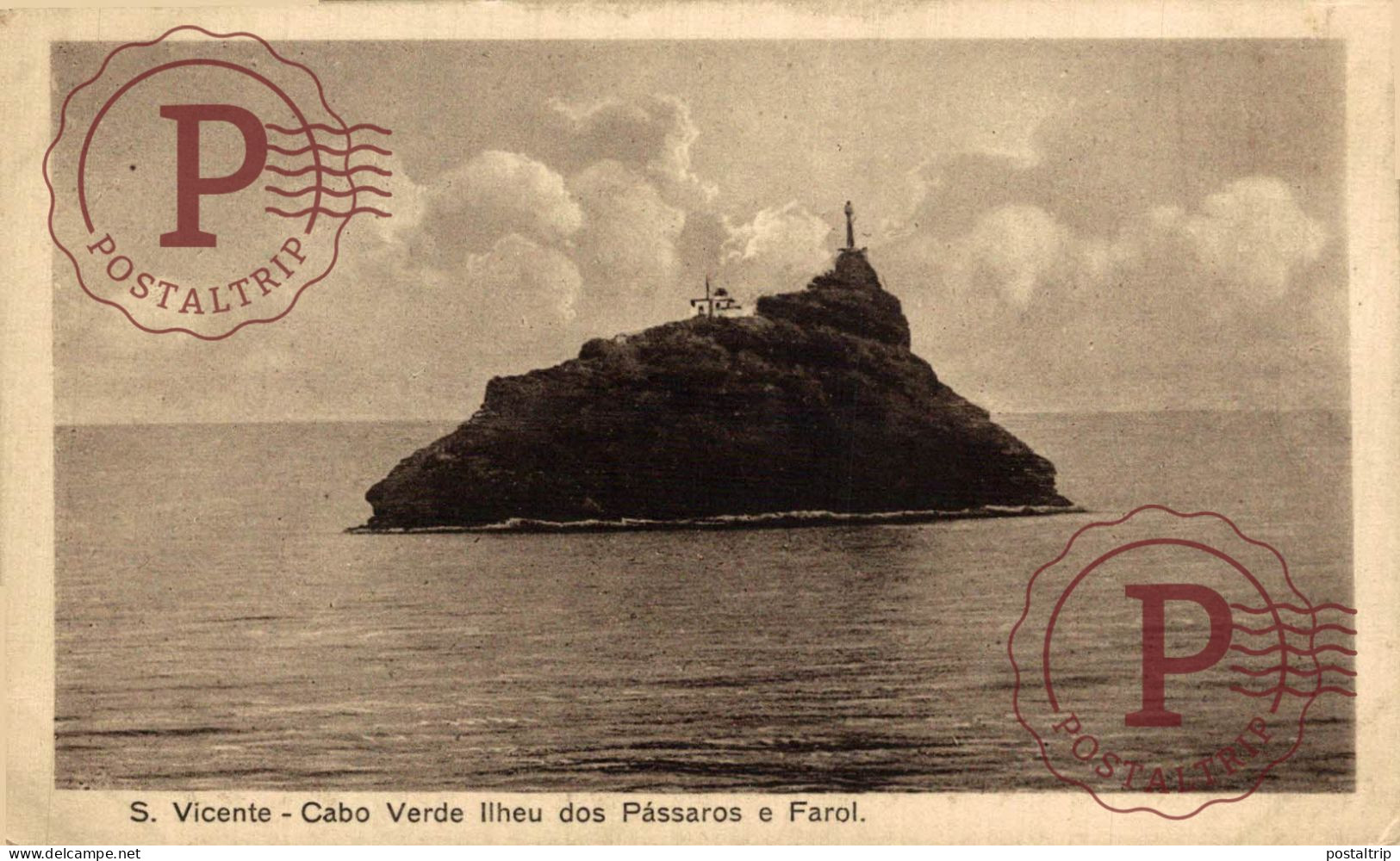 CABO VERDE.  S. Vicente Ilheu Dos Passaros E Farol. FARO. LIGHTHOUSE. PHARE - Capo Verde
