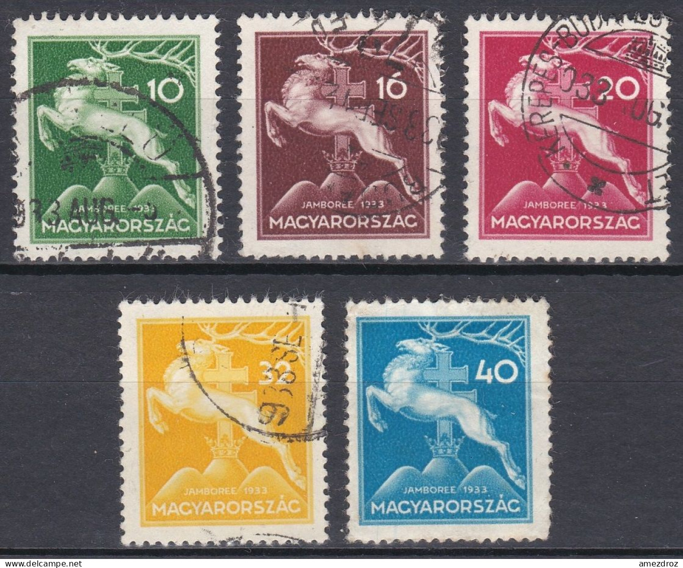 Hongrie 1933 Mi 511-515 Jamboree Scout International, Godollo  (A2) - Used Stamps