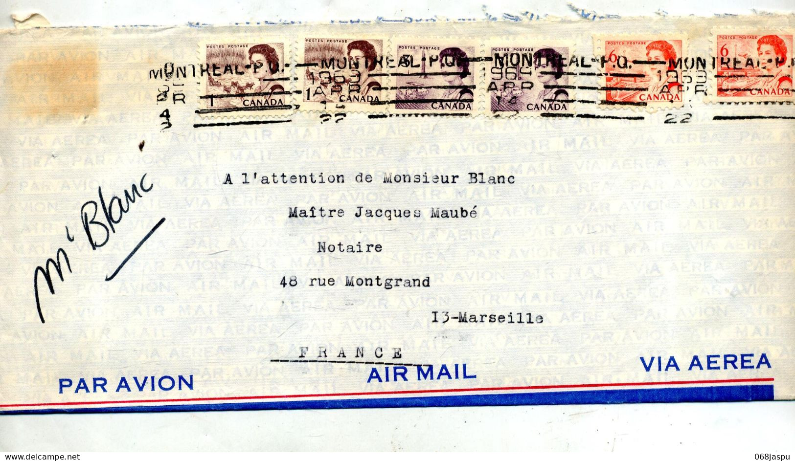 Lettre  Flamme Montreal Sur Reine - Lettres & Documents