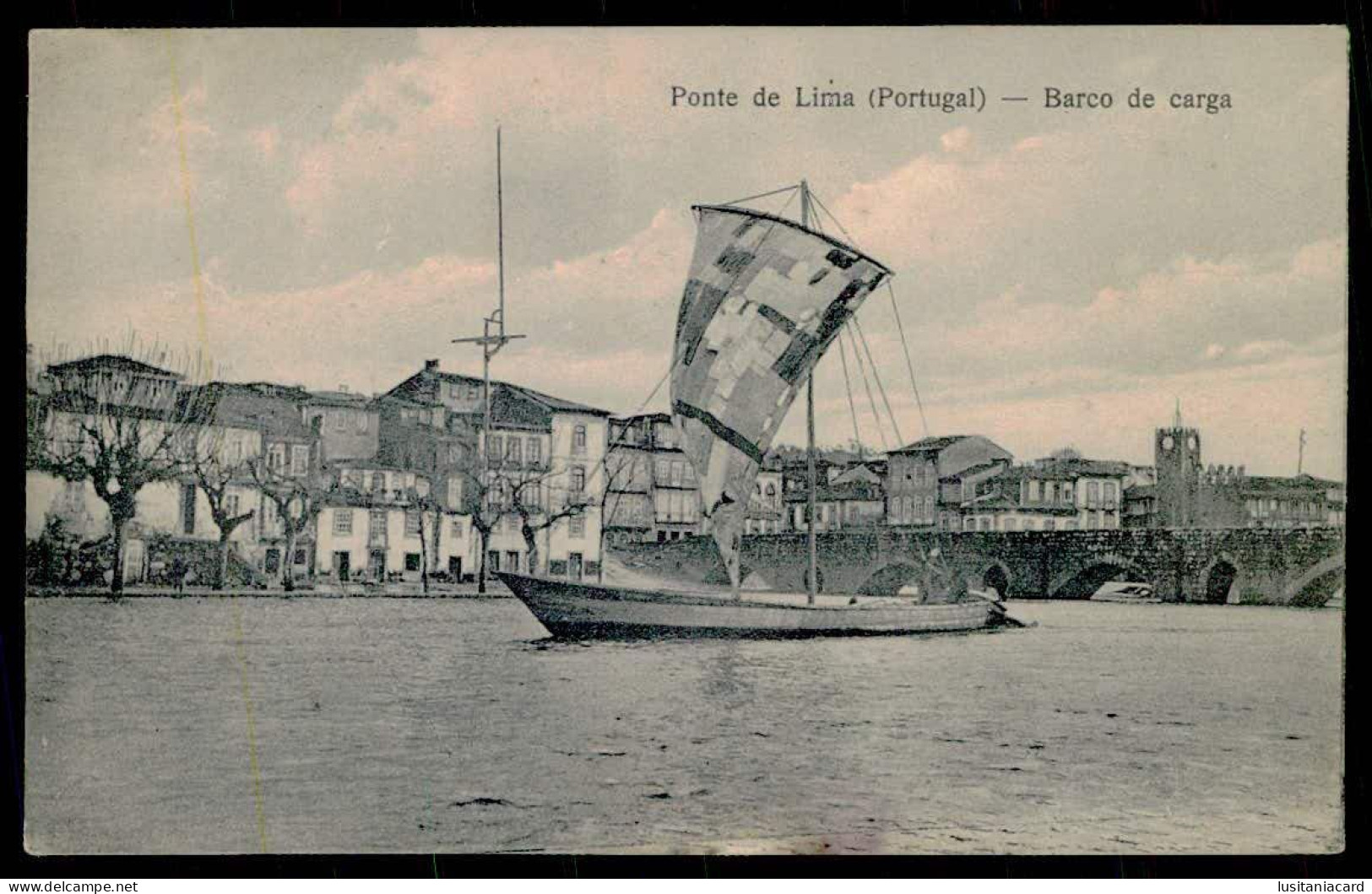 PONTE DE LIMA - Barco De Carga.( Ed. Da Fot. Marinho) Carte Postale - Viana Do Castelo