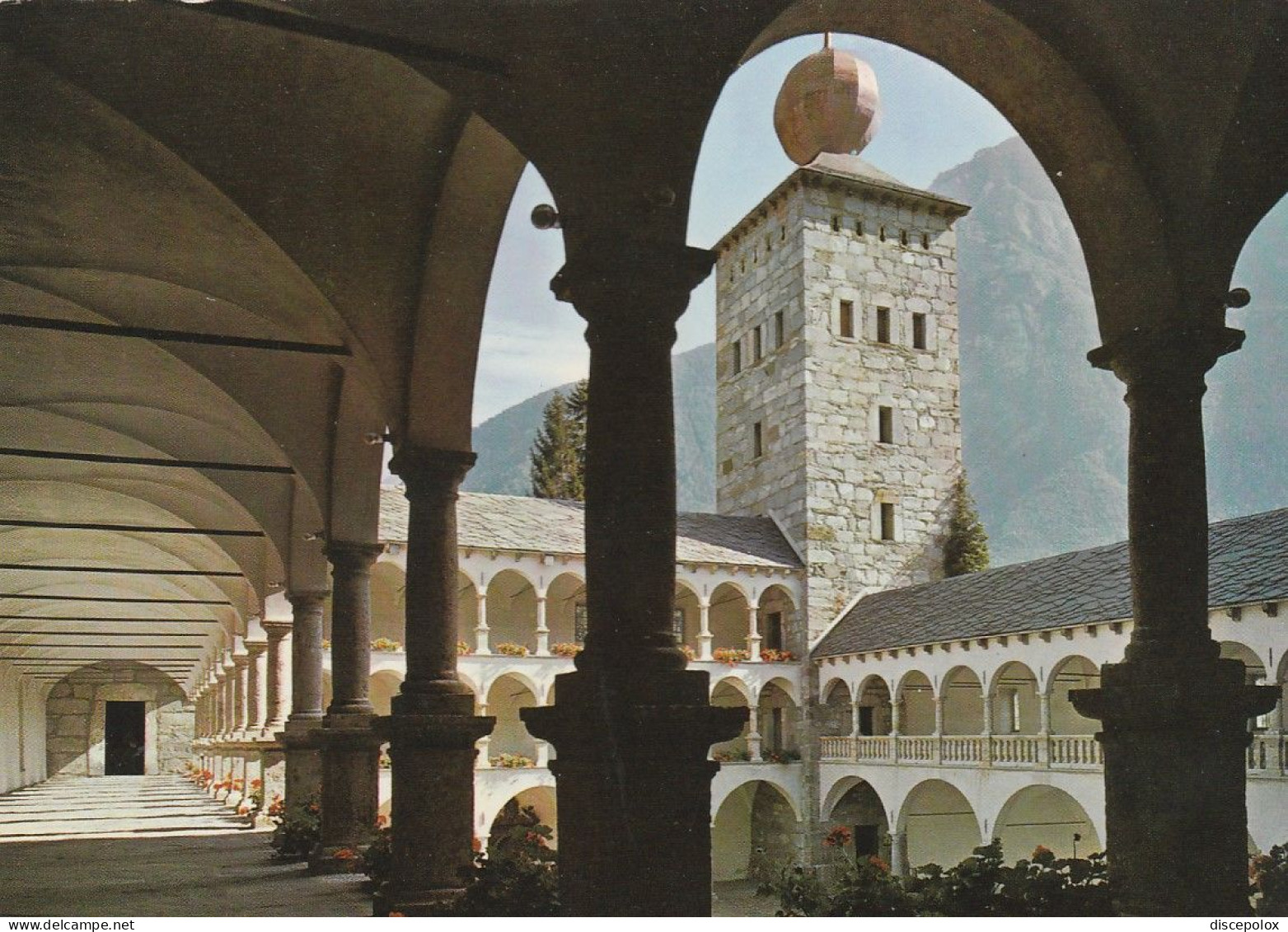 U5734 Stockalperschloss In Brig Mit Hof Und Arkadenlauben / Non Viaggiata - Brigue-Glis 