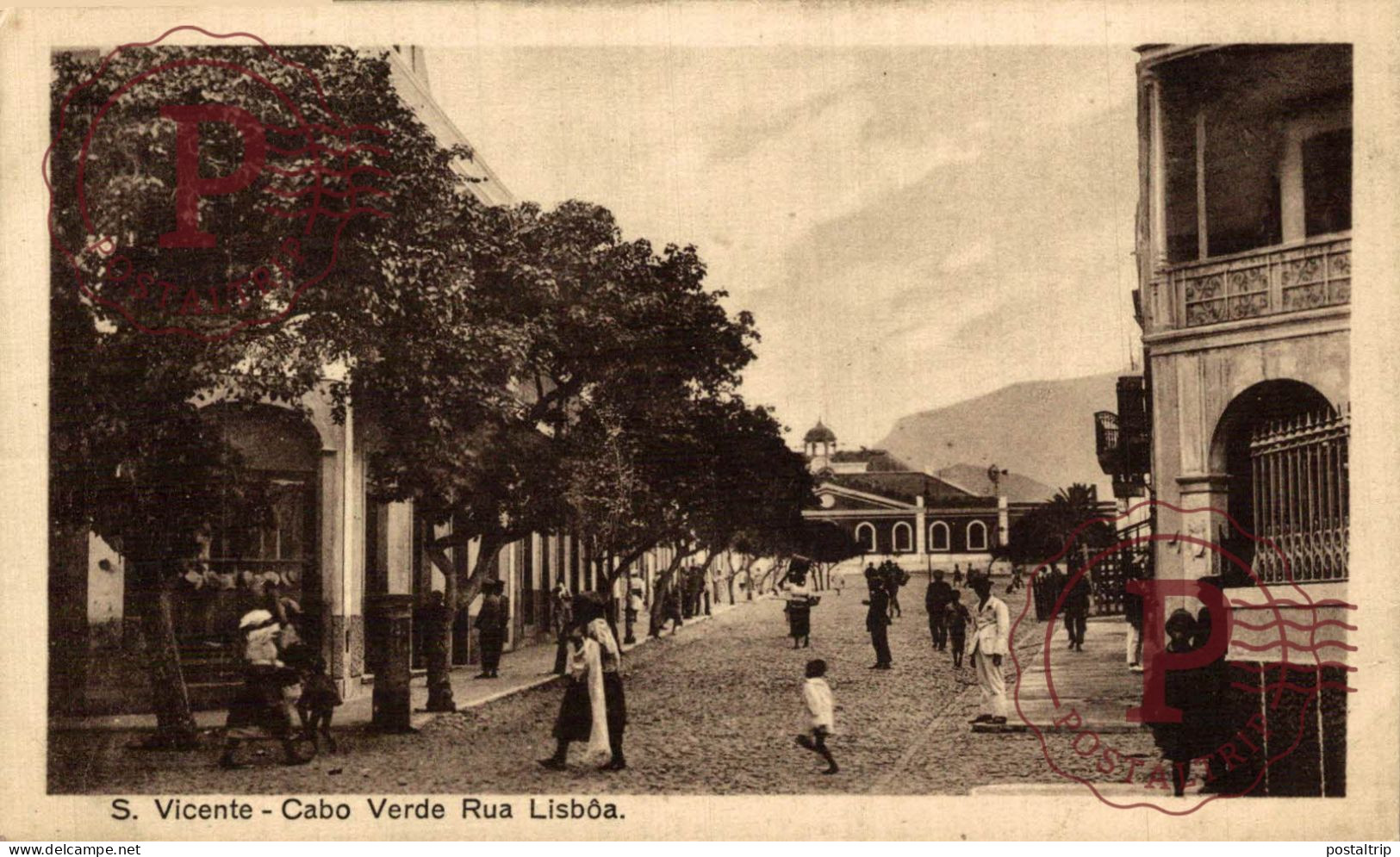CABO VERDE.  S. Vicente. Rua Lisboa - Cape Verde