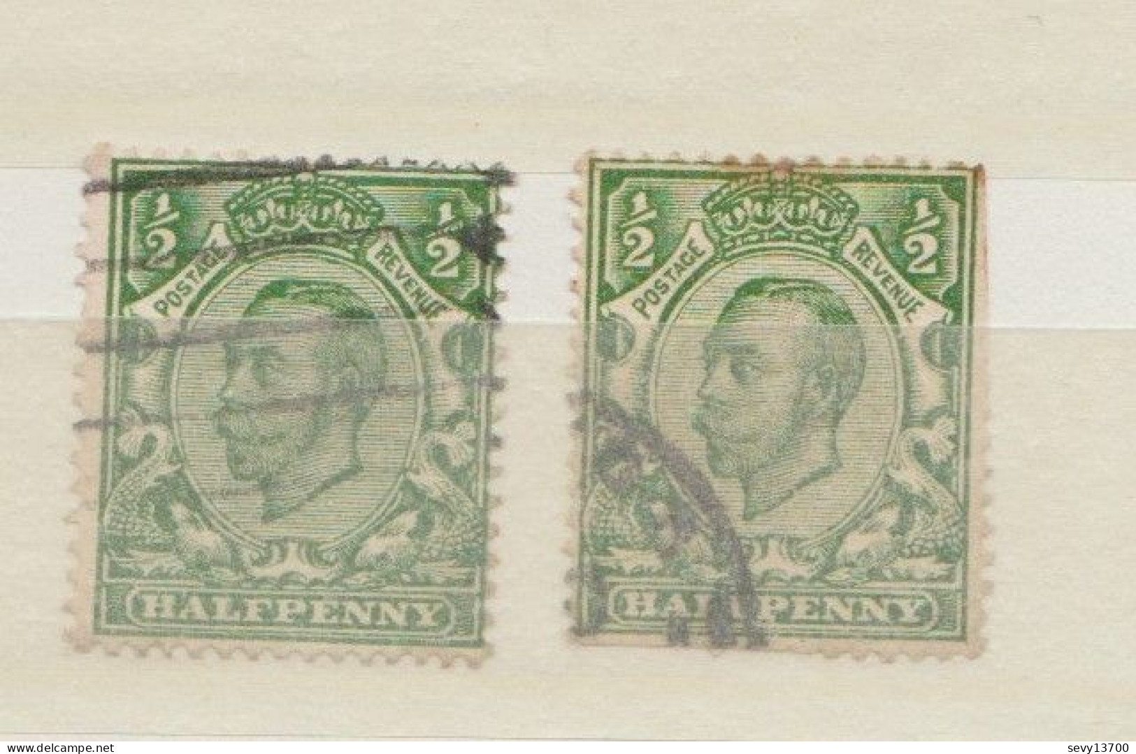 Grande Bretagne Roi Georges V Lot De 19 Timbres - 1924 Mi 154 X 1913 Mi 127 X 1934 Mi 176 X 1929 Mi 171 X 1913 Mi 135 X - Oblitérés