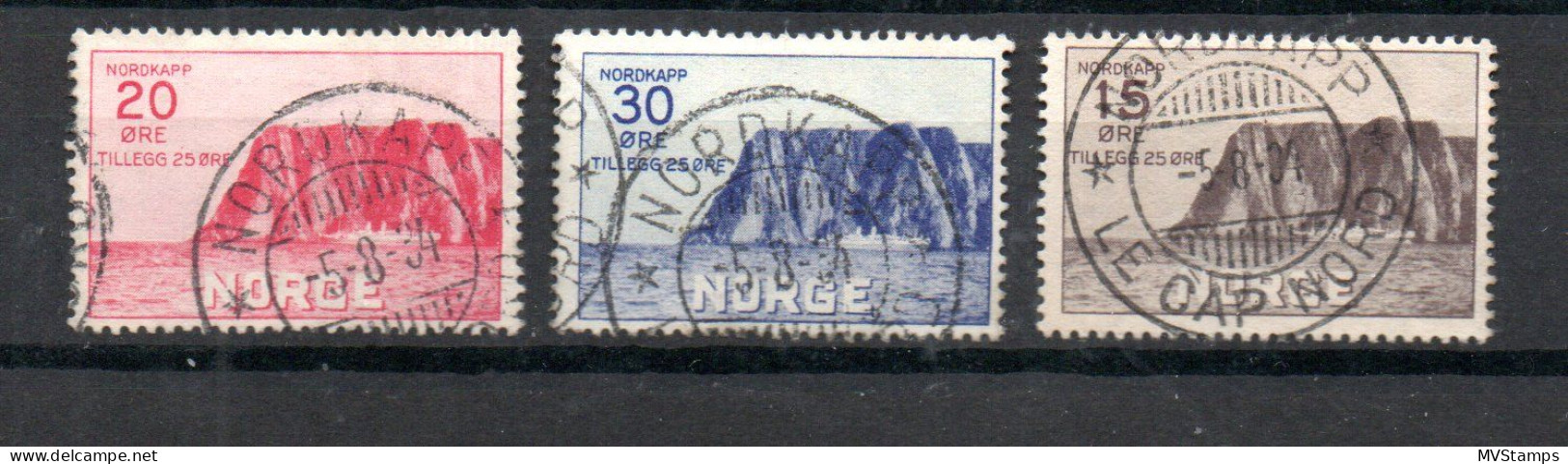 Norway 1930 Old Set Northcape Stamps (Michel 159/61) Nice Used Nordkap - Usati
