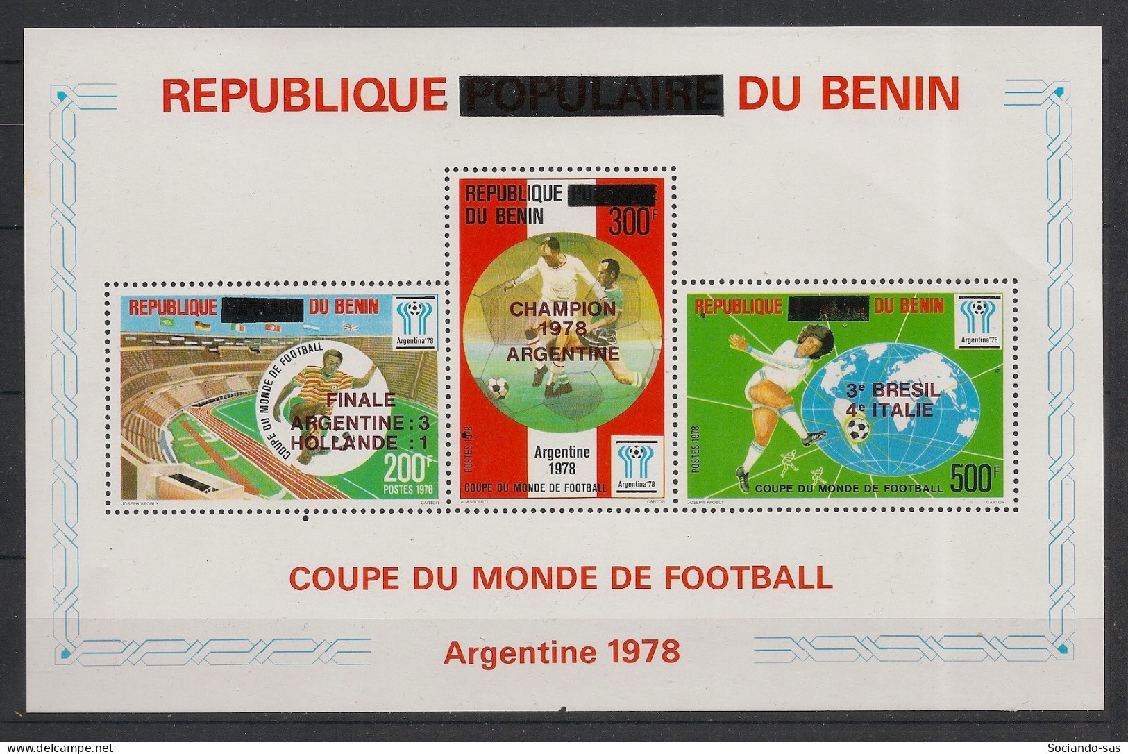 BENIN - 2009 - Bloc N°YT. 65 (Mi. 63) - Football - Neuf Luxe ** / MNH / Postfrisch - Benin - Dahomey (1960-...)