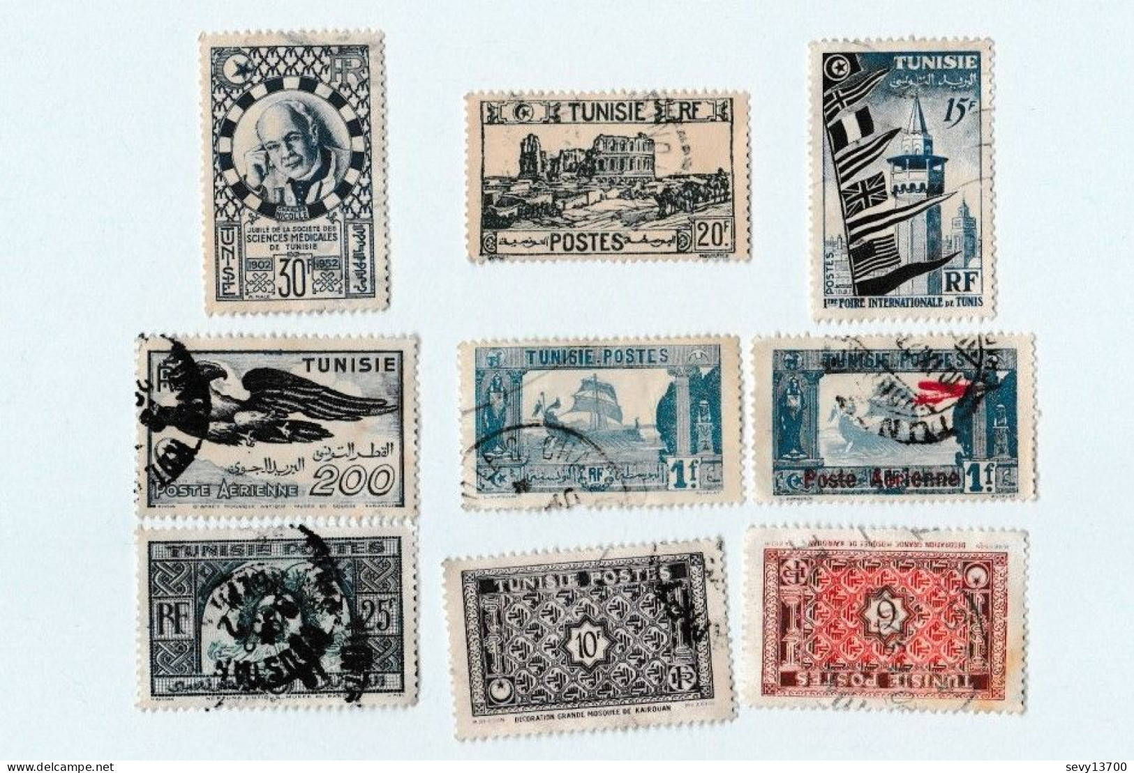 Lot 29 Timbres Tunisie RF - Other & Unclassified