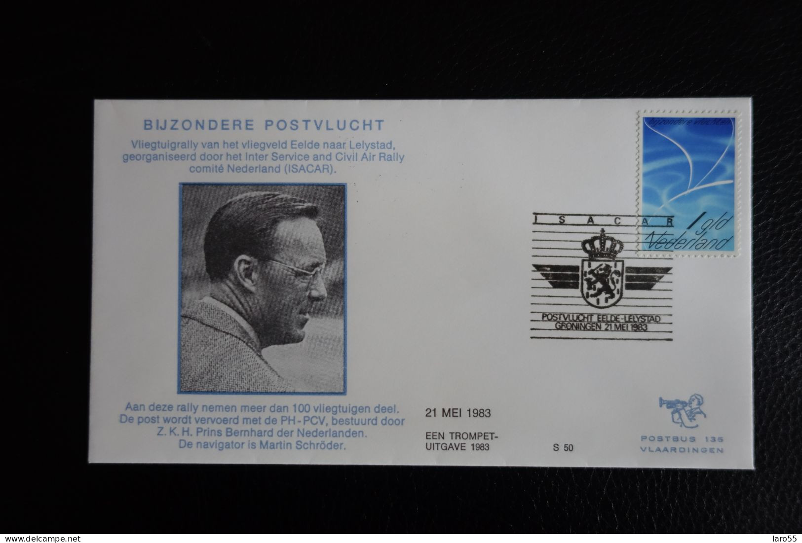 Bijzondere Postvlucht 21 Mei 1983 S50 ISACAR - Airmail