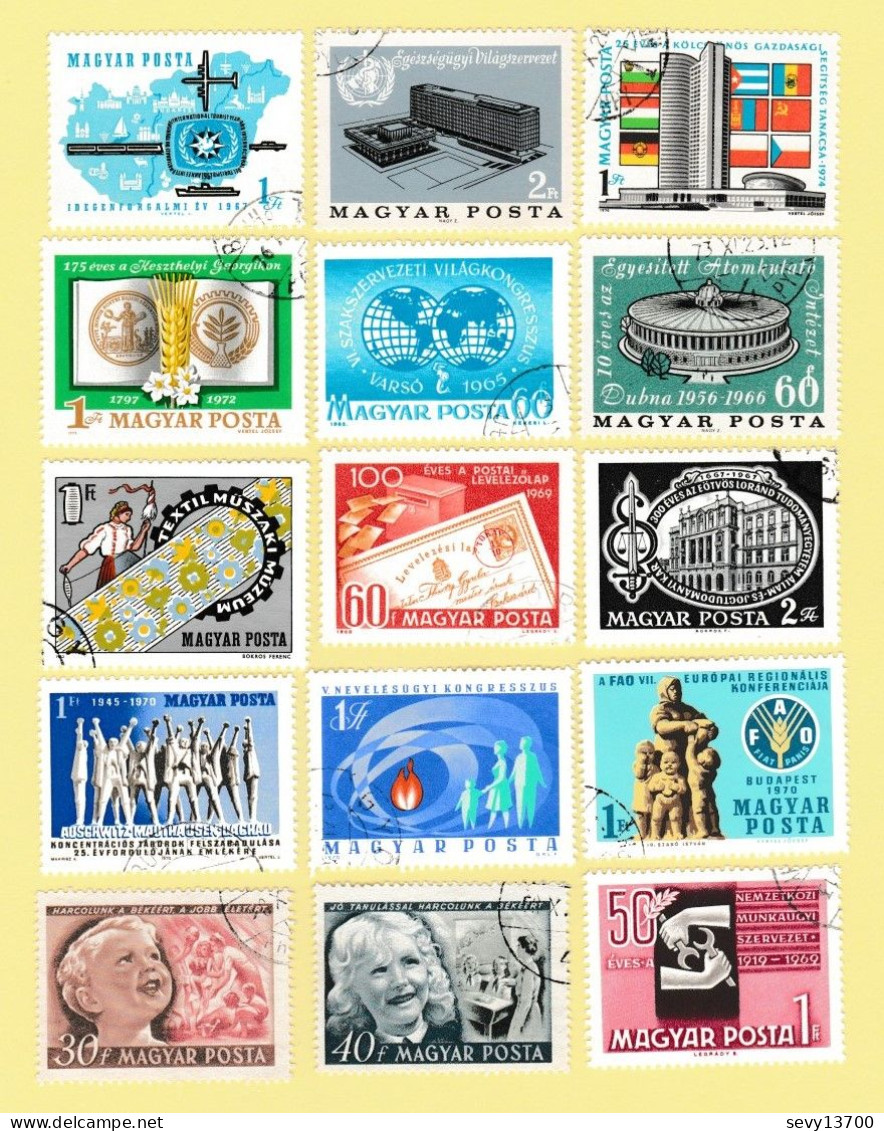Hongrie - Magyar Posta - Lot De 99 Timbres - Verzamelingen